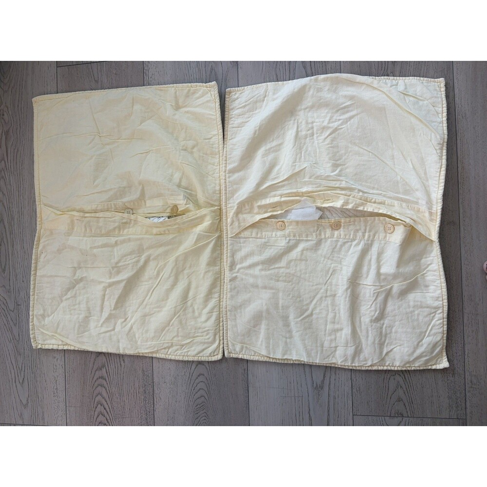 Set Of 2 Liz Claiborne Bon Aire Standard Pillow Sham  Floral 26.5" X 19" - Picture 3 of 3